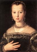 BRONZINO, Agnolo Portrait of Maria de Medici oil painting reproduction